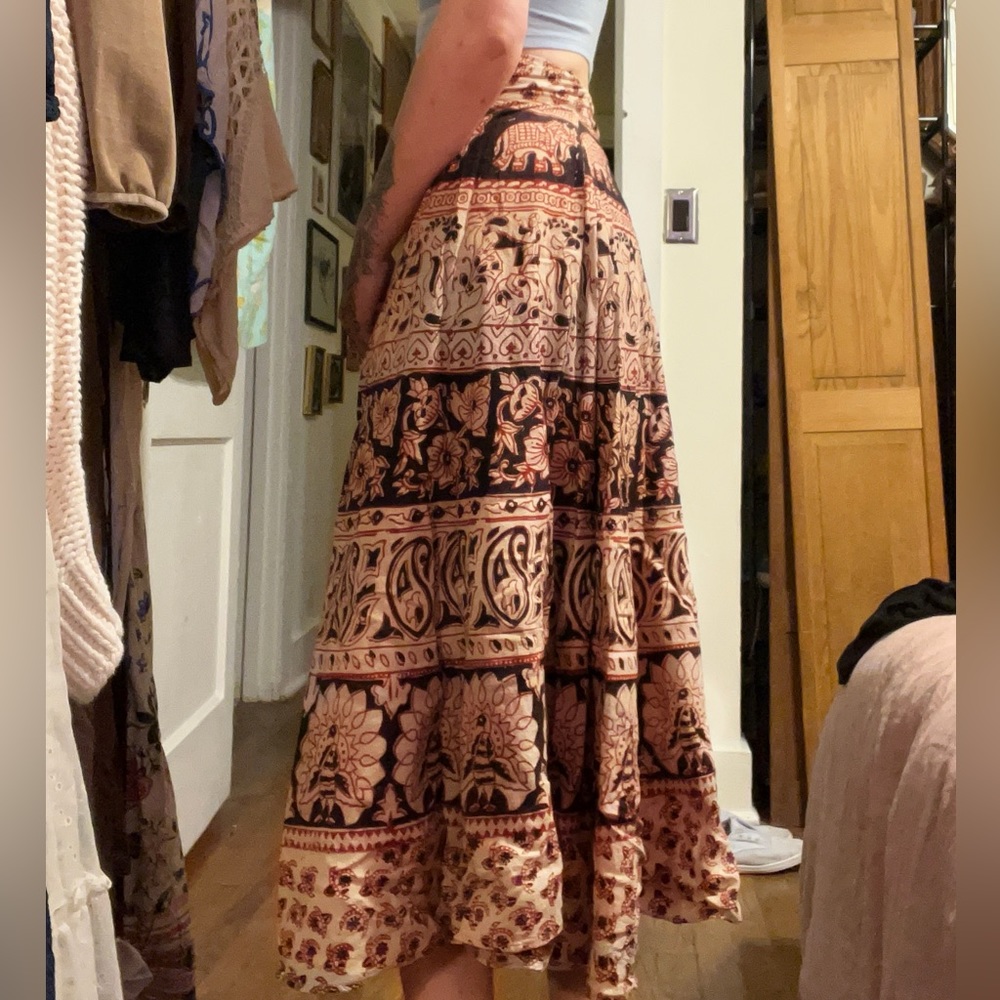 Vintage boho wrap skirt - Picture 2 of 4